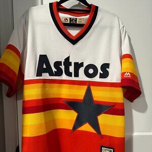 Majestic Vintage Men's MLB Houston Astros Cooperstown Collection Sz M Jersey